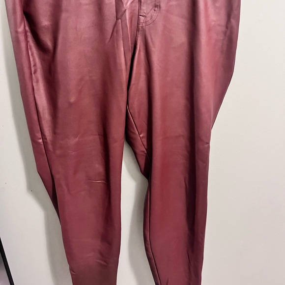 Torrid faux leather deep red leggings - Picture 5 of 5